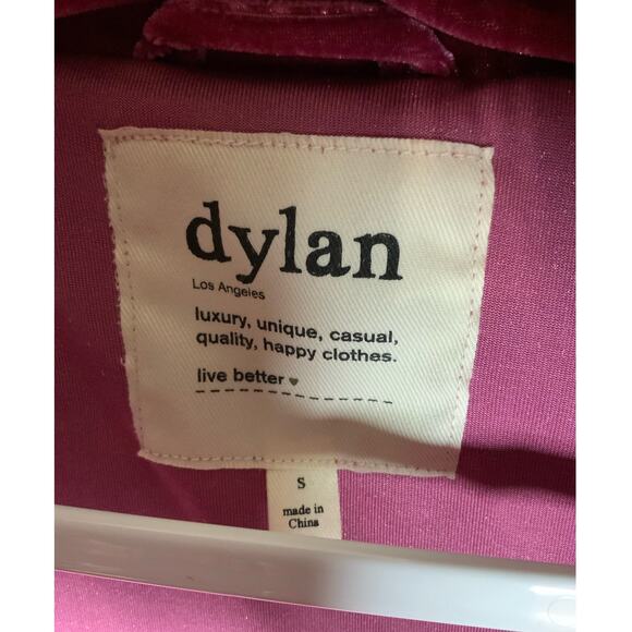 Dylan Puffer Vest Velvet Fuchsia Rare Women’s Size Small S USED - Picture 4 of 6